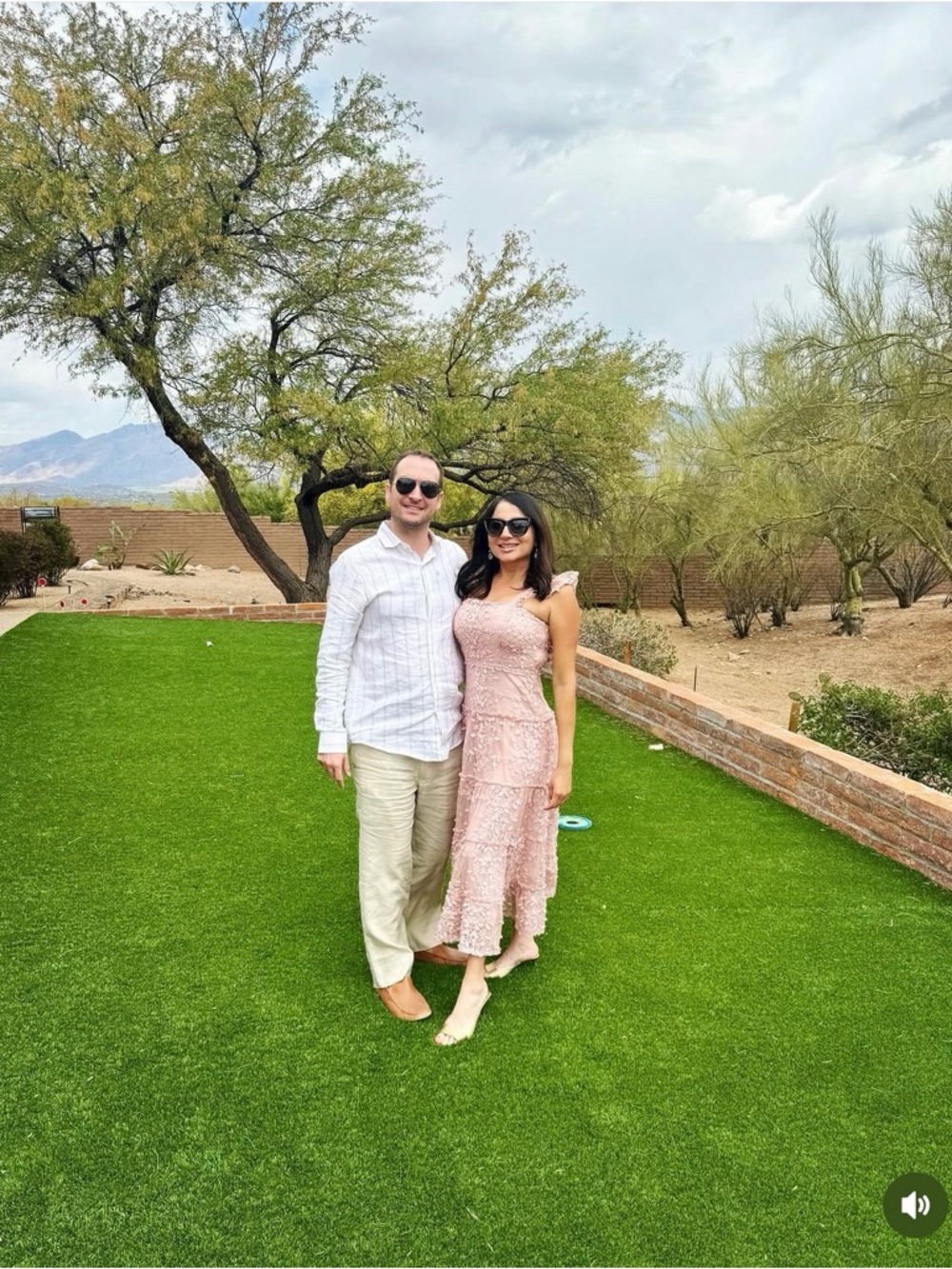 Nordstrom Pink Lace Tiered Maxi Dress